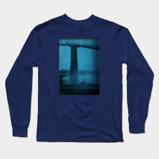 1920s Tokyo Bridge at Night Long Sleeve T-Shirt